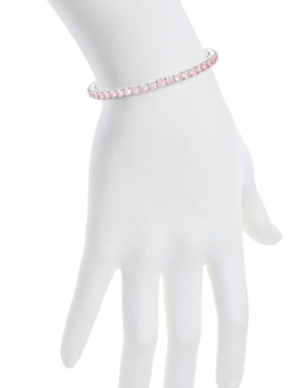Pink Crystal Tennis Bracelet